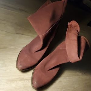 Leather "Cow Girl" fashion boots